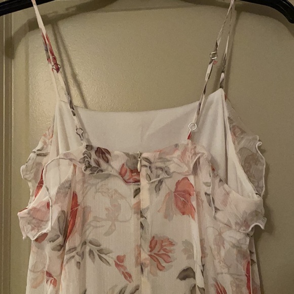 Ruffle Ivory Maxi/Midi Dress, Never Worn, Small - Picture 4 of 4